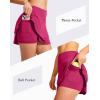 imageG Gradual Womens Pleated Tennis Skirts with 4 Pockets Athletic Golf Skorts for Womens Workout RunningRosy