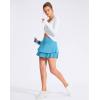 imageG Gradual Womens Pleated Tennis Skirts with 4 Pockets Athletic Golf Skorts for Womens Workout RunningSky Blue