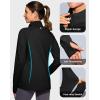 imageG Gradual Womens Running Fleece Lined Jackets 6 Pockets Lightweight Water Resistant Puffer Jacket for Hiking TravelBlack