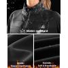 imageG Gradual Womens Running Fleece Lined Jackets 6 Pockets Lightweight Water Resistant Puffer Jacket for Hiking TravelBlack
