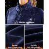 imageG Gradual Womens Running Fleece Lined Jackets 6 Pockets Lightweight Water Resistant Puffer Jacket for Hiking TravelNavy