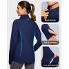 imageG Gradual Womens Running Fleece Lined Jackets 6 Pockets Lightweight Water Resistant Puffer Jacket for Hiking TravelNavy