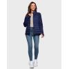 imageG Gradual Womens Running Fleece Lined Jackets 6 Pockets Lightweight Water Resistant Puffer Jacket for Hiking TravelNavy