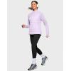 imageG Gradual Womens Running Fleece Lined Jackets 6 Pockets Lightweight Water Resistant Puffer Jacket for Hiking TravelPurple Rose
