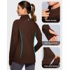 imageG Gradual Womens Running Fleece Lined Jackets 6 Pockets Lightweight Water Resistant Puffer Jacket for Hiking TravelToasted Brown