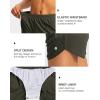 imageG Gradual Womens Running Shorts with Zipper Pockets Quick Dry Athletic Workout Gym 3quot Shorts for Women with Comfy LinerArmy Green