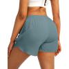 imageG Gradual Womens Running Shorts with Zipper Pockets Quick Dry Athletic Workout Gym 3quot Shorts for Women with Comfy LinerArona Blue