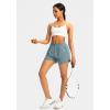 imageG Gradual Womens Running Shorts with Zipper Pockets Quick Dry Athletic Workout Gym 3quot Shorts for Women with Comfy LinerArona Blue