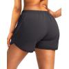 imageG Gradual Womens Running Shorts with Zipper Pockets Quick Dry Athletic Workout Gym 3quot Shorts for Women with Comfy LinerDark Grey