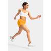 imageG Gradual Womens Running Shorts with Zipper Pockets Quick Dry Athletic Workout Gym 3quot Shorts for Women with Comfy LinerFlame Orange