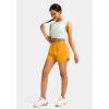 imageG Gradual Womens Running Shorts with Zipper Pockets Quick Dry Athletic Workout Gym 3quot Shorts for Women with Comfy LinerFlame Orange
