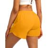 imageG Gradual Womens Running Shorts with Zipper Pockets Quick Dry Athletic Workout Gym 3quot Shorts for Women with Comfy LinerFlame Orange
