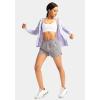 imageG Gradual Womens Running Shorts with Zipper Pockets Quick Dry Athletic Workout Gym 3quot Shorts for Women with Comfy LinerGrey Sage