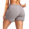 imageG Gradual Womens Running Shorts with Zipper Pockets Quick Dry Athletic Workout Gym 3quot Shorts for Women with Comfy LinerGrey Sage