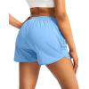 imageG Gradual Womens Running Shorts with Zipper Pockets Quick Dry Athletic Workout Gym 3quot Shorts for Women with Comfy LinerLight Blue