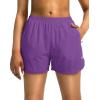 imageG Gradual Womens Running Shorts with Zipper Pockets Quick Dry Athletic Workout Gym 3quot Shorts for Women with Comfy LinerPurple