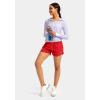 imageG Gradual Womens Running Shorts with Zipper Pockets Quick Dry Athletic Workout Gym 3quot Shorts for Women with Comfy LinerRed