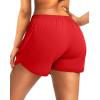 imageG Gradual Womens Running Shorts with Zipper Pockets Quick Dry Athletic Workout Gym 3quot Shorts for Women with Comfy LinerRed