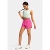 imageG Gradual Womens Running Shorts with Zipper Pockets Quick Dry Athletic Workout Gym 3quot Shorts for Women with Comfy LinerRose Red