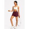 imageG Gradual Womens Running Shorts with Zipper Pockets Quick Dry Athletic Workout Gym 3quot Shorts for Women with Comfy LinerWine