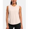 imageG Gradual Womens Sleeveless Workout Tops Lightweight High Neck Tennis Yoga Shirts Running Athletic Tank Tops for WomenBeige