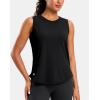 imageG Gradual Womens Sleeveless Workout Tops Lightweight High Neck Tennis Yoga Shirts Running Athletic Tank Tops for WomenBlack