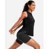 imageG Gradual Womens Sleeveless Workout Tops Lightweight High Neck Tennis Yoga Shirts Running Athletic Tank Tops for WomenBlack