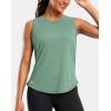 imageG Gradual Womens Sleeveless Workout Tops Lightweight High Neck Tennis Yoga Shirts Running Athletic Tank Tops for WomenDriedsage