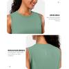 imageG Gradual Womens Sleeveless Workout Tops Lightweight High Neck Tennis Yoga Shirts Running Athletic Tank Tops for WomenDriedsage
