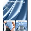 imageG Gradual Womens Sleeveless Workout Tops Lightweight High Neck Tennis Yoga Shirts Running Athletic Tank Tops for WomenHaze Blue