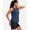 imageG Gradual Womens Sleeveless Workout Tops Lightweight High Neck Tennis Yoga Shirts Running Athletic Tank Tops for WomenNavy