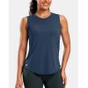 imageG Gradual Womens Sleeveless Workout Tops Lightweight High Neck Tennis Yoga Shirts Running Athletic Tank Tops for WomenNavy