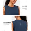 imageG Gradual Womens Sleeveless Workout Tops Lightweight High Neck Tennis Yoga Shirts Running Athletic Tank Tops for WomenNavy