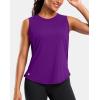 imageG Gradual Womens Sleeveless Workout Tops Lightweight High Neck Tennis Yoga Shirts Running Athletic Tank Tops for WomenPurple