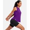 imageG Gradual Womens Sleeveless Workout Tops Lightweight High Neck Tennis Yoga Shirts Running Athletic Tank Tops for WomenPurple
