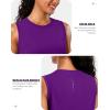 imageG Gradual Womens Sleeveless Workout Tops Lightweight High Neck Tennis Yoga Shirts Running Athletic Tank Tops for WomenPurple
