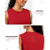 imageG Gradual Womens Sleeveless Workout Tops Lightweight High Neck Tennis Yoga Shirts Running Athletic Tank Tops for WomenRed