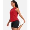 imageG Gradual Womens Sleeveless Workout Tops Lightweight High Neck Tennis Yoga Shirts Running Athletic Tank Tops for WomenRed