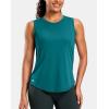 imageG Gradual Womens Sleeveless Workout Tops Lightweight High Neck Tennis Yoga Shirts Running Athletic Tank Tops for WomenTeal