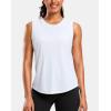 imageG Gradual Womens Sleeveless Workout Tops Lightweight High Neck Tennis Yoga Shirts Running Athletic Tank Tops for WomenWhite