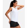 imageG Gradual Womens Sleeveless Workout Tops Lightweight High Neck Tennis Yoga Shirts Running Athletic Tank Tops for WomenWhite