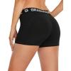 imageG Gradual Womens Spandex Compression Volleyball Shorts 3quot 7quot Workout Pro Shorts for Women3 PackblackBlackBlack Pockets