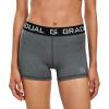 imageG Gradual Womens Spandex Compression Volleyball Shorts 3quot 7quot Workout Pro Shorts for Women3 PackblackBlueGray