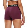 imageG Gradual Womens Spandex Compression Volleyball Shorts 3quot 7quot Workout Pro Shorts for Women3 PackblackGrayWine Red