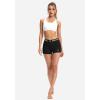 imageG Gradual Womens Spandex Compression Volleyball Shorts 3quot 7quot Workout Pro Shorts for Women3 PackblackWhiteCharcoal Pockets