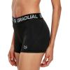 imageG Gradual Womens Spandex Compression Volleyball Shorts 3quot 7quot Workout Pro Shorts for Women3 PackblackWhiteGray