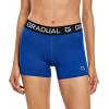 imageG Gradual Womens Spandex Compression Volleyball Shorts 3quot 7quot Workout Pro Shorts for Women3 PackwhiteBlueGray