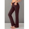 imageG Gradual Womens Yoga Pants with Pockets Flare Leggings High Waist Yoga Dress Pants Bootcut Casual WorkBrown