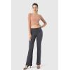 imageG Gradual Womens Yoga Pants with Pockets Flare Leggings High Waist Yoga Dress Pants Bootcut Casual WorkCharcoal