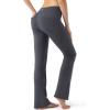 imageG Gradual Womens Yoga Pants with Pockets Flare Leggings High Waist Yoga Dress Pants Bootcut Casual WorkCharcoal